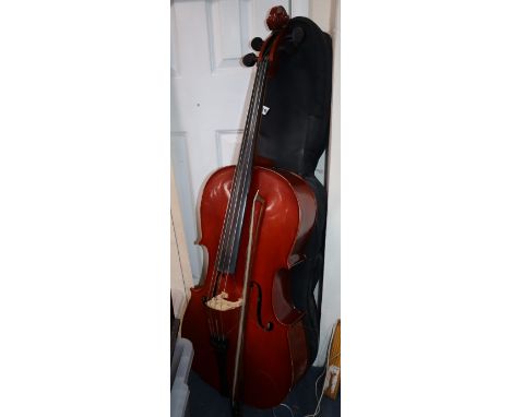 A cello and bow