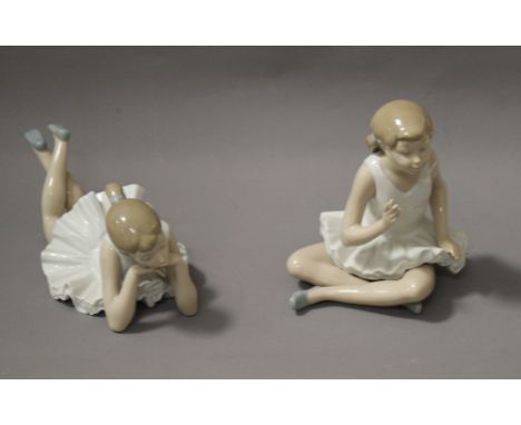 Two Nao ballerina figures 