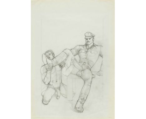 Tom of Finland (Finnish, 1920-1991)Sans titre (Dessin préparatoire pour #83.29) mine de plomb sur papier41.9 x 29.5cm (16 1/2