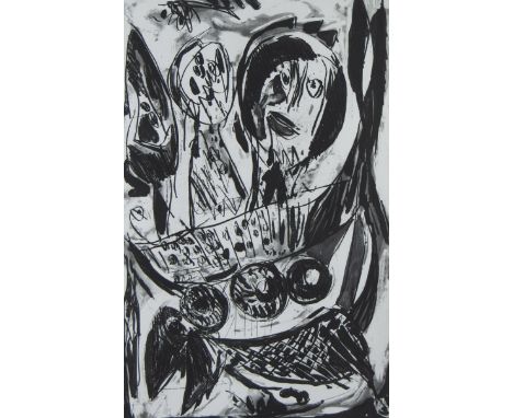 Carl-Henning PEDERSEN (1913-2007), etching Untitled numbered 21/60, signed and dated 1991Carl-Henning PEDERSEN (1913-2007), e