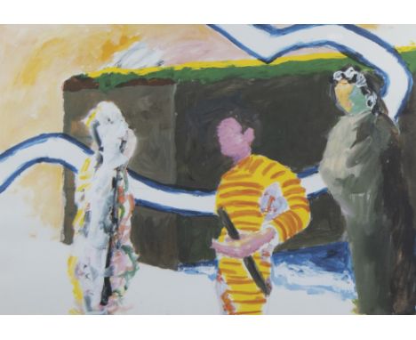 Roger RAVEEL (1921-2013), color lithograph A Difficult Conversation, numbered E.A. 5/100 and signedRoger RAVEEL (1921-2013), 