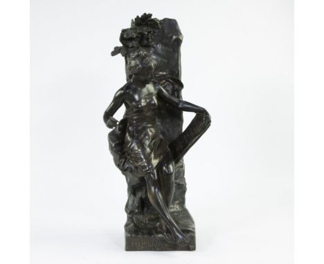 Emile Louis PICAULT (1833-1915), bronze sculpture ‘Memoria’, le coeur se souvient, signedEmile Louis PICAULT (1833-1915), bro