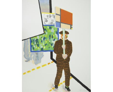 Roger RAVEEL (1921-2013), colour lithograph De schilderijenoptocht van 1978 Machelen-aan-de-Leie, 1978, numbered 102/110 and 