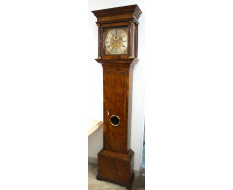 Thomas Ingram of London, William &amp; Mary period longcase clock, eight day movement, striking on the hour, the brass dial w