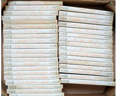 Talwin Morris design, The Red Letter Shakespeare, edited by E K chambers, Gresham Publishing Company, 37 volumes 