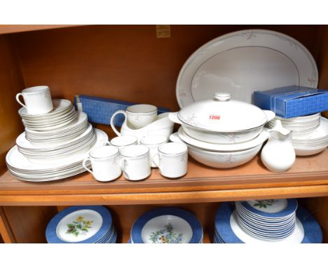 A Royal Doulton 'Carnation' pattern part tea and dinner service. 