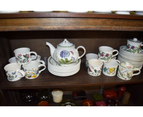 A Portmeirion 'Botanic Garden' pattern part tea service. 