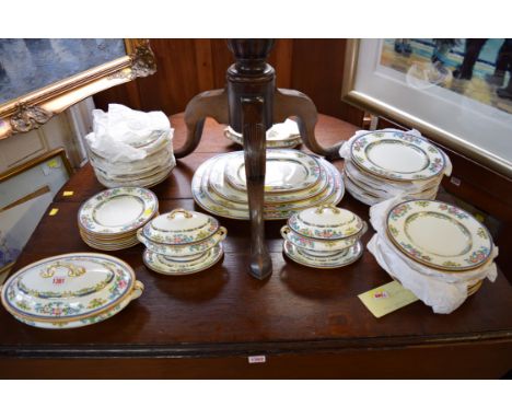 A Mintons part dinner service, pattern no. B898. Condition Report: Overall condition is good:Comprises of:2 x oval tureen and