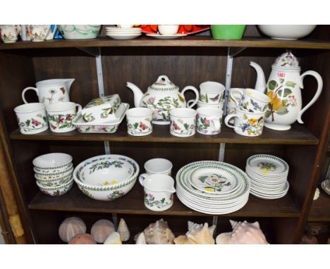 A Portmeirion 'Botanic Garden' pattern part tea and dinner service. 