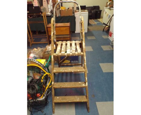 A Wooden Step Ladder.