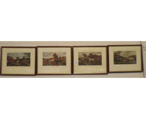 A Set of Four Herring's Fox Hunting Scene Prints.