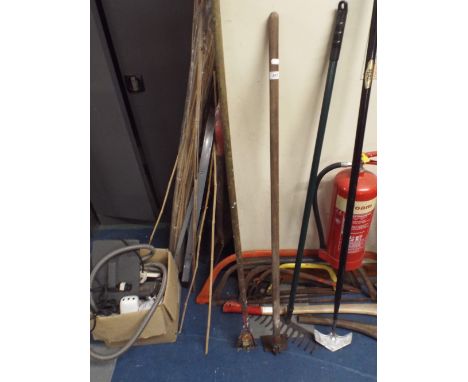 A Collection of Garden Tools, Wallpaper Stripper Etc.
