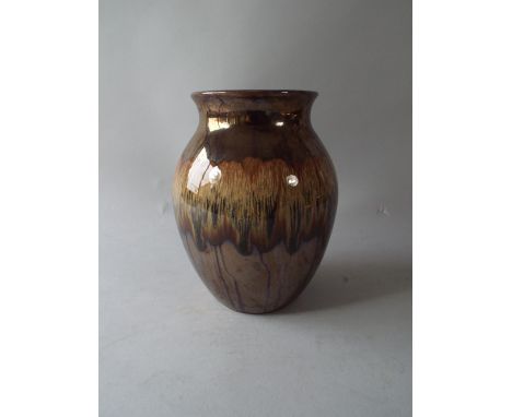 A Poole Copper Lustre Glazed Vase.