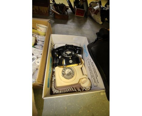 3 Vintage Telephones