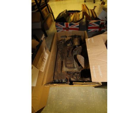 Box of assorted tools