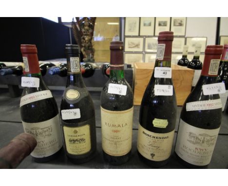 75cl bottle Boschendal Lanoy 1990 and four bottles vintage South African red wine