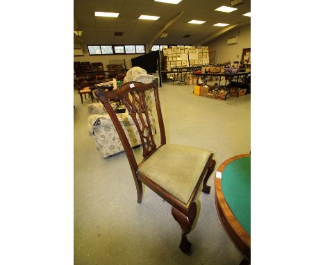 4 Chippendale Style Dining Chairs with Ball &amp; Claw Feet