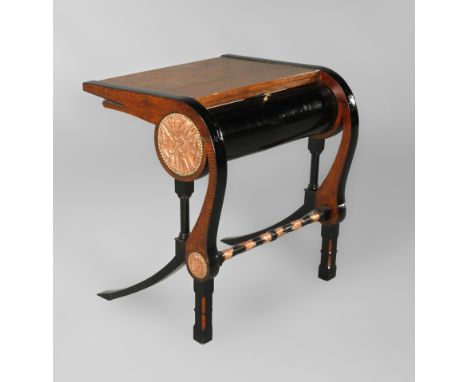 nach Carlo Bugatti, Damenschreibtischvereinfachter Nachbau des im MET Museum New York ausgestellten Schreibtischs von 1902, w