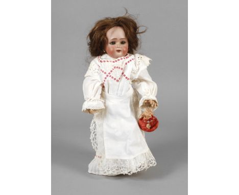 Kämmer &amp;amp; Reinhardt PorzellankopfpuppeCharaktermädchen für Simon &amp;amp; Halbig um 1910, gemarkt Simon &amp;amp; Hal