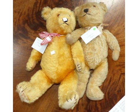 Two large 1940's Chiltern bears with bow ties