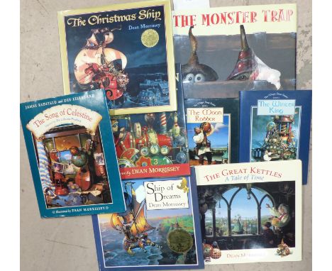 Dean Morrissey:  8 children's books illustrated by the author - "The Winter King", "The Moon Robber", "The Crimson Comet", "T