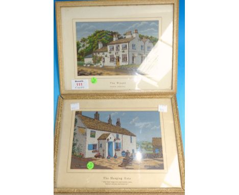 Two Macclesfield silks:  The Wizard, Nether Alderley & The Hanging Gate