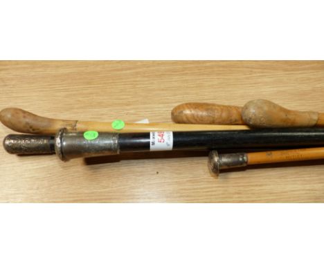 A Royal Engineers swagger stick and various others