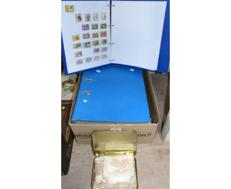 An album and 2 ring binders containing early GB, early Europe, Hong Kong & Malaya, and GVI British Commonwealth; loose stamps