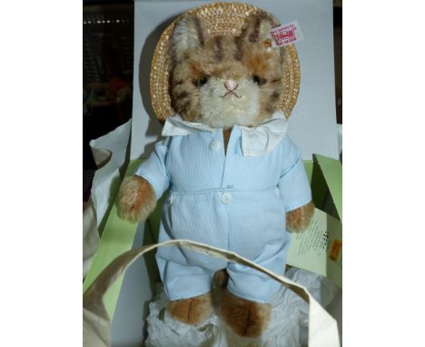 An originally boxed Steiff Beatrix Potter figure "Tom Kitten"