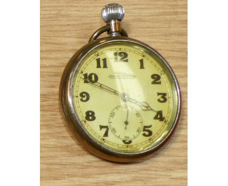 A military pocket watch by Jaeger-LeCoultre, the back stamped 'GS/TP XX 374039'