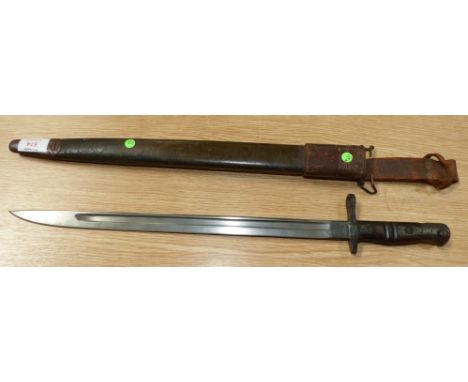 A WWI US Remington bayonet dated 1917, original scabbard