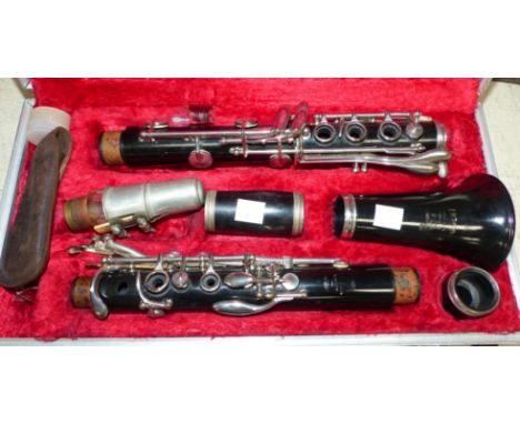 A Boosey & Hawkes clarinet "Regent", cased