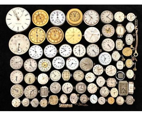 Collection of Assorted Quality Watch Faces, assorted makes including Tiara, Recista, Juvenia, Everite, Omega, Roamer, J W Ben