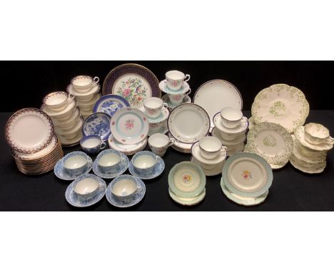 Ceramics - tea ware including Charles Wileman, Wedgwood, Paragon, Heathcote, etc 