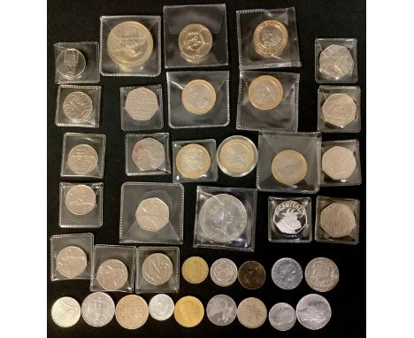 Coins - 20th century collectable and other coins, including uncirculated or near uncirculated examples: £5 1996, £2, 1996 (Eu