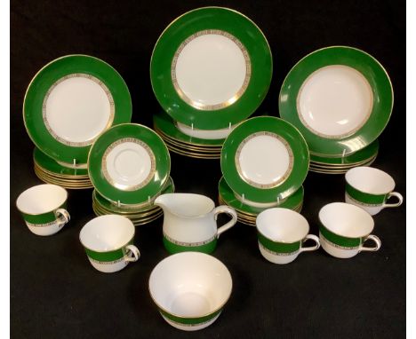 A Royal Crown Derby Antigua pattern part dinner and tea set, qty 