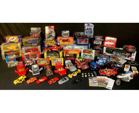 Toys and Juvenalia - a collection of model cars, including Bburago, Brumm, Onyx, Revell etc (large quantity) 