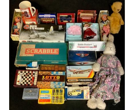 Toys &amp; Juvenalia - Matchbox Models of Yesteryear Y-23 1922 AEC Omnibus, window boxed; Hornby mug, boxed; games including 