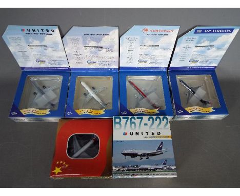 Dragon Wings, Gemini Jets, Aero Classics - Six boxed diecast 1:400 scale model aircraft in various carrier liveries. Lot incl