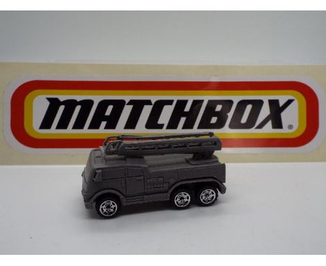 Matchbox - A  rare resin 'Prototype and Pre-Production' model of a Matchbox Six Wheeled Fire Truck. The solid resin model fea