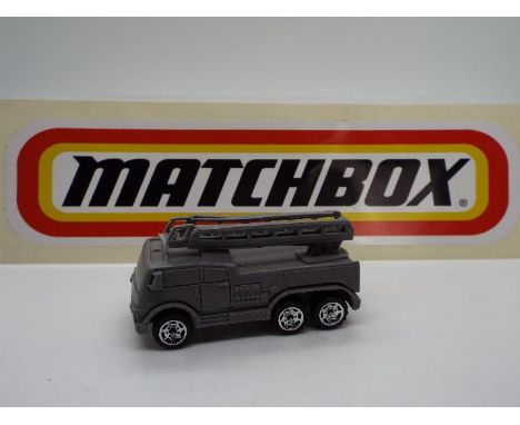 Matchbox - A  rare resin 'Prototype and Pre-Production' model of a Matchbox Six Wheeled Fire Truck. The solid resin model fea