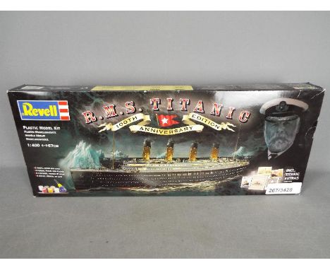 Revell - Boxed 1:400 Scale Revell # 05715 R.M.S. Titanic 100 th Anniversary Edition model kit. The box is still factory seale