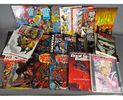 Marvel, Dark Horse, Others  - A collection of annuals, and graphic novels. Lot includes 'Button Man' 2000AD; The Ballad of Ha