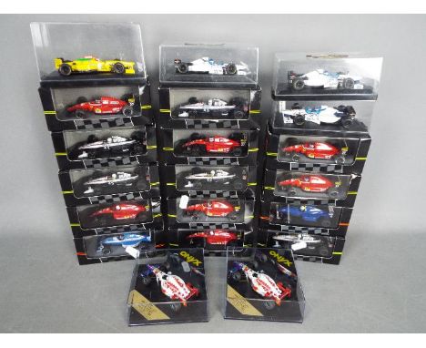 Onyx - A collection of 20 boxed 1:43 scale diecast F1 racing cars by Onyx. Lot includes #126 Tyrell Honda 020 'Stefano Modena