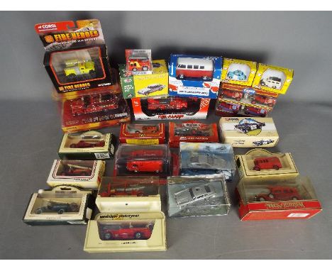 Corgi, Atlas Editions, Matchbox, Del Prado, Others - Over 20 boxed diecast vehicles in various scales. Lot includes Eaglemoss