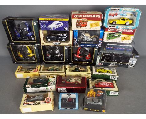 Teamsters, Saico, Atlas Editions, Oxford Diecast - A collection of of over 20 boxed diecast vehicles in various scales. Lot i