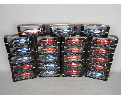 Onyx - A collection of approximately 23 boxed 1:43 scale #135 Ligier Gitanes JS37 'Thierry Boutsen' and #121 Ferrari 643 F1-9