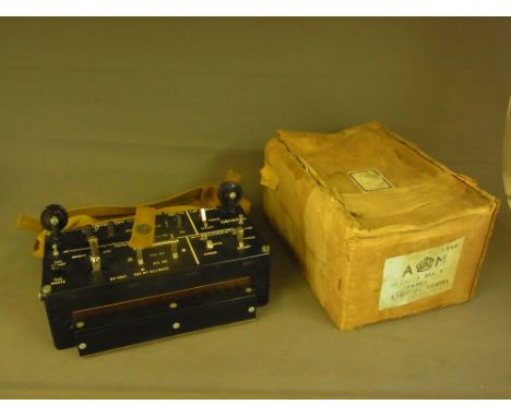 A 1944 lighting control panel for a Lancaster Bomber and Mosquito - boxed condition 