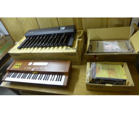 A brand new Roland C230 Digital Classical Organ key board (R.R.P.  £2000) along with a BNC 29 bench stand, a new Roland PK7A 