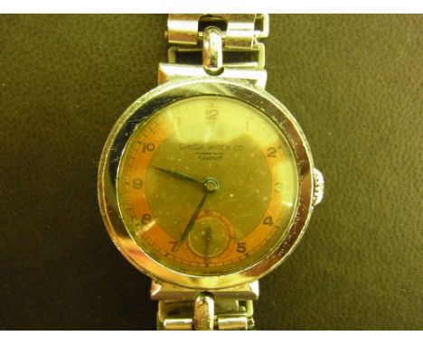 An Omega Watch Company Tissot 1938 side wind chromium plated watch
Condition report:  Working order, some minor ding's and pi